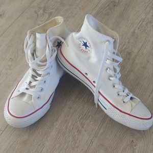 White Converse All Star High Tops